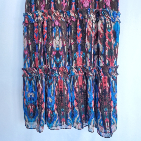 Anthropologie Lili's Closet Ruffled Cap Sleeves Midi Dress (XS) - Picture 5 of 11